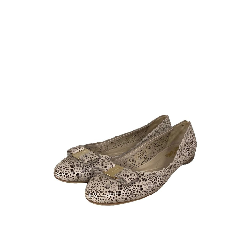 Sapatilha Salvatore Ferragamo Nude-39 Sapatilha Salvatore Ferragamo Nude-39
