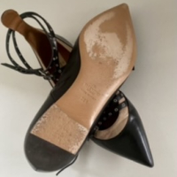 Sapatilha Valentino Ballerinas Couro Preto