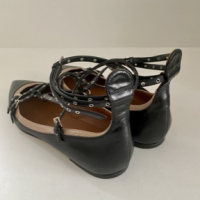 Sapatilha Valentino Ballerinas Couro Preto