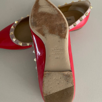 Sapatilha Valentino Rockstud Verniz Vermelha-37
