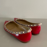 Sapatilha Valentino Rockstud Verniz Vermelha-37