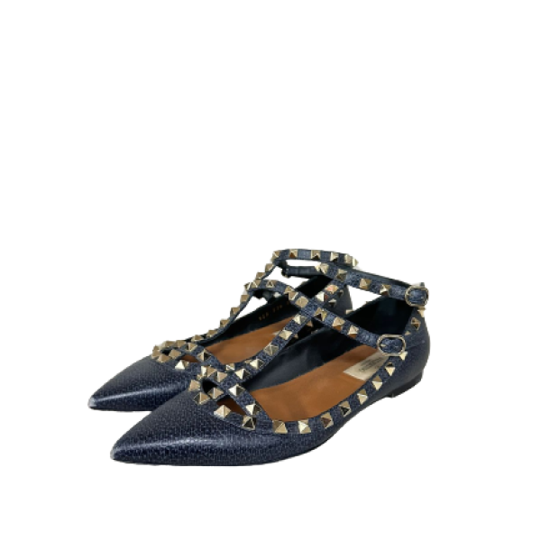 Sapatilha Valentino Rockstud Azul Marinho-35