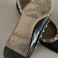 Sapatilha Valentino Rockstud Verniz Preta - 35