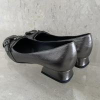 Sapato Bottega Veneta Embellished Metalizada-35