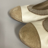 Sapato Chanel Pumps Suede Nude