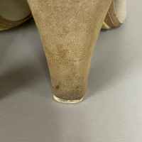 Sapato Chanel Pumps Suede Nude