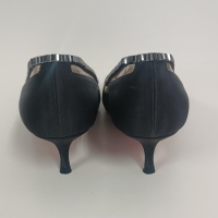 Scarpin Christian Louboutin Cetim Preto Embellished - 36