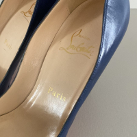 Peep Toe Christian Louboutin Azul-35