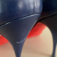 Peep Toe Christian Louboutin Azul-35