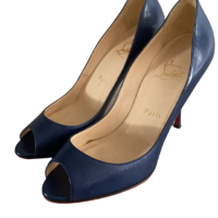 Peep Toe Christian Louboutin Azul-35