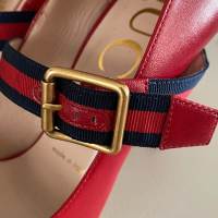 Sapato Gucci Sylvie Couro Vermelho-35