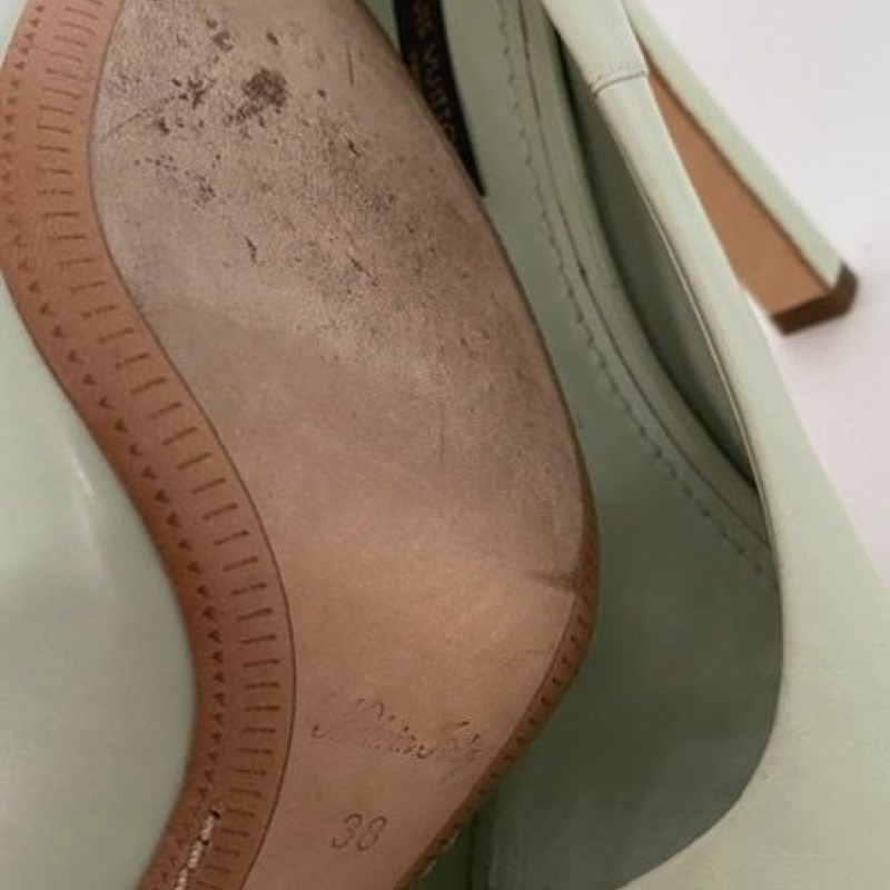 Scarpin Louis Vuitton Couro Verde - 36