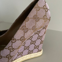 Sapato Peep Toe Gucci GG Horsebit - 37