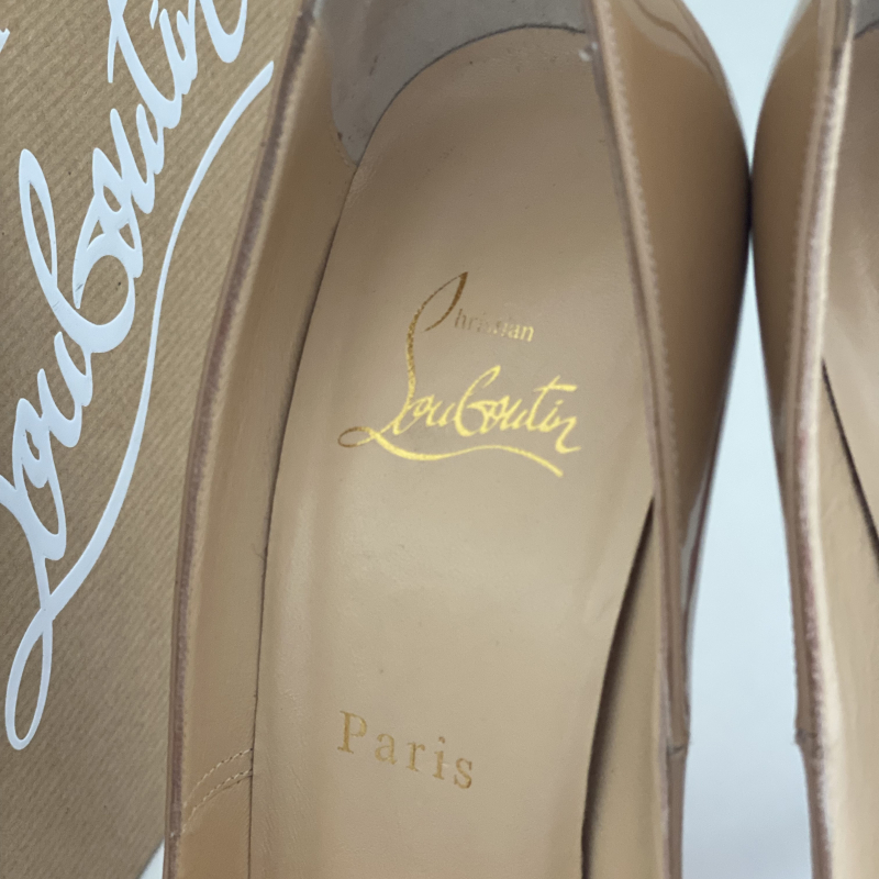 Sapato Pump Christian Louboutin Verniz Bege Sapato Pump Christian Louboutin Verniz Bege