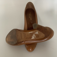 Scarpin Sergio Rossi Couro Caramelo - 36