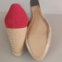 Sapato Salvatore Ferragamo Suede Vermelha - 37