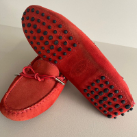 Sapato Tod's Mocassim Suede Vermelho - 36