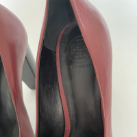 Sapato Tory Burch Pump Couro Vinho