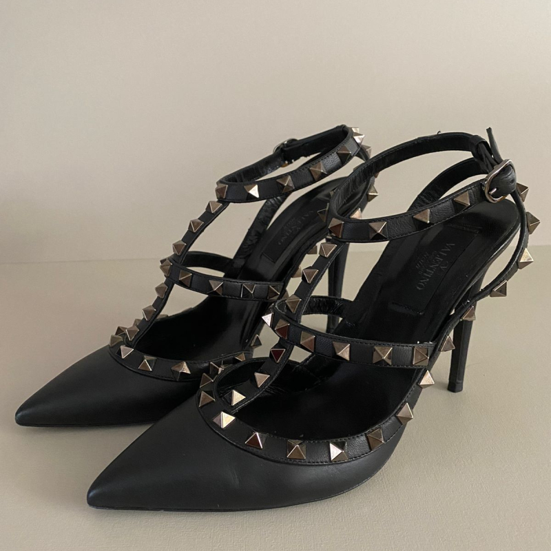 Sapato Valentino Rockstud Preto - 36 Sapato Valentino Rockstud Preto - 36