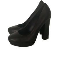 Sapato Coach Pump Couro Preto
