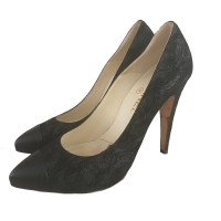 Scarpin Chanel Cap Toe Suede Stonado