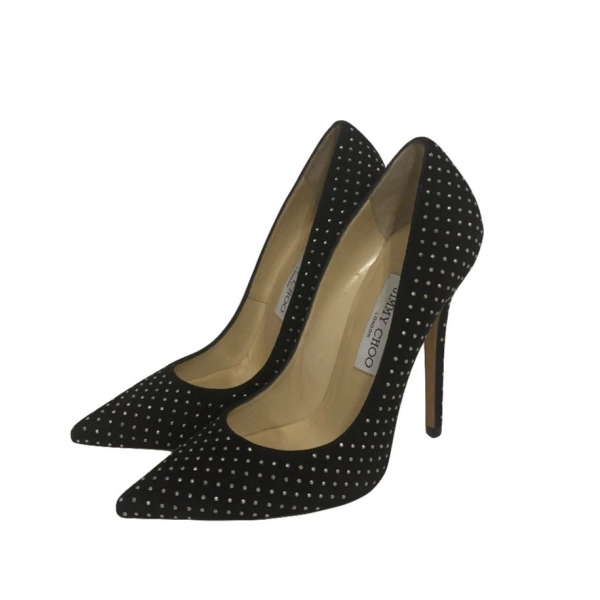 Scarpin Jimmy Choo Embellished Suede Preto-36