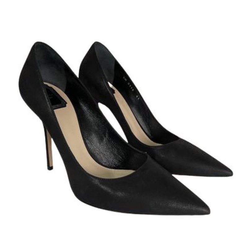 Scarpin Christian Dior Cetim Preto