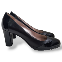 Scarpin Salvatore Ferragamo Couro Verniz Preto-38