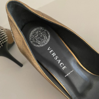 Scarpin Versace Dourado Embellished - Nunca Usado 36