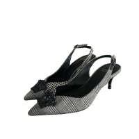 Scarpin Versace Tecido Embellished - 36