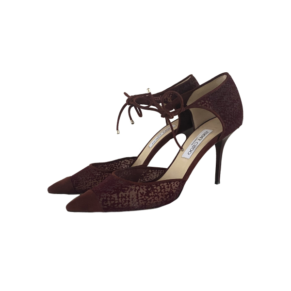 Scarpin Jimmy Choo Suede Marsala