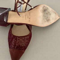 Scarpin Jimmy Choo Suede Marsala
