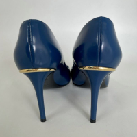 Scarpin Louis Vuitton Azul Petróleo