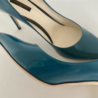 Scarpin Louis Vuitton Verde Nunca usado - 40