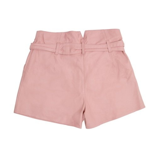 Shorts Wewe Couro Rosa 38