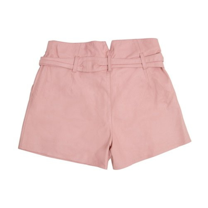 Shorts Wewe Couro Rosa 38 Shorts Wewe Couro Rosa 38