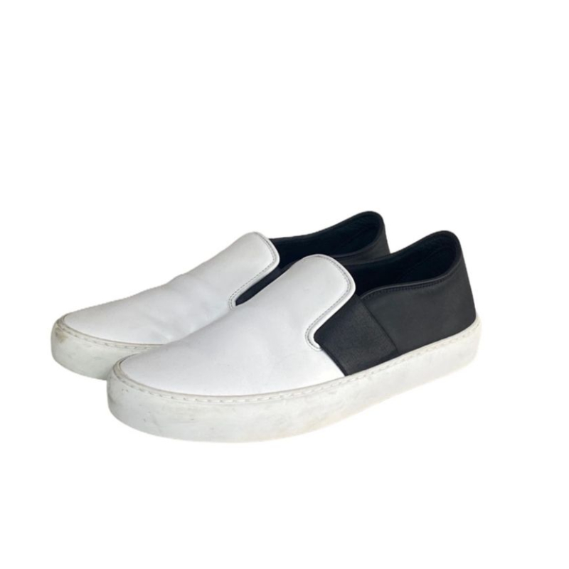 Tênis Slip On Chanel Bicolor-35 Tênis Slip On Chanel Bicolor-35