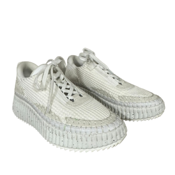 Sneakers Chloé Nama Branco - Nunca Usado-38 Sneakers Chloé Nama Branco - Nunca Usado-38