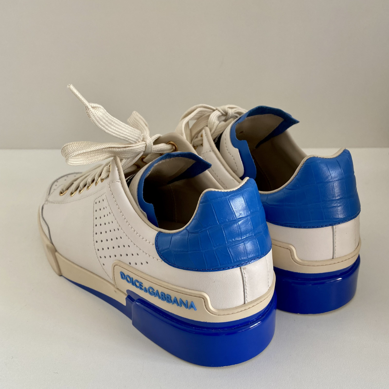 Sneakers Dolce & Gabbana Portofino Couro Branco - 38 Sneakers Dolce & Gabbana Portofino Couro Branco - 38