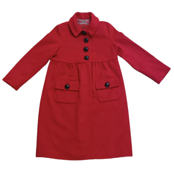 Sobretudo Carolina Herrera Vermelho Infantil Sobretudo Carolina Herrera Vermelho Infantil
