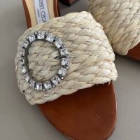 Tamanco Jimmy Choo Palha Cristal - 38