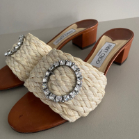 Tamanco Jimmy Choo Palha Cristal - 38