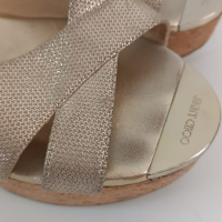 Tamanco Jimmy Choo Dourado Metalizado - 39