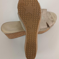 Tamanco Jimmy Choo Dourado Metalizado - 39