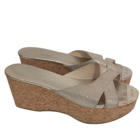 Tamanco Jimmy Choo Dourado Metalizado - 39