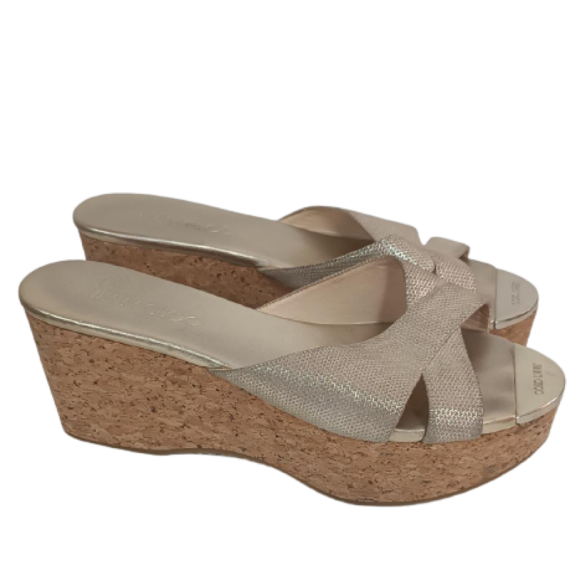 Tamanco Jimmy Choo Dourado Metalizado - 39 Tamanco Jimmy Choo Dourado Metalizado - 39