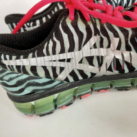 Tênis Asics Gel Quantum 360 Zebra / Lightning / Blue Light Feminino