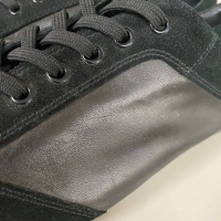 Tênis Ermenegildo Zegna Suede C/ detalhes de couro preto - 38