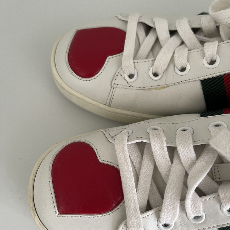 Tênis Gucci Ace Heart 37 Tênis Gucci Ace Heart 37