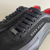 Tênis Hugo Boss Couro Preto Masculino - 38